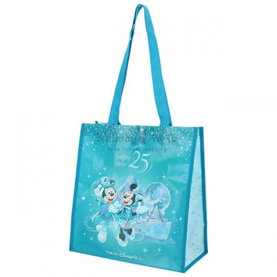 迪士尼樂園海洋25週年祝福藍系列環保購物袋(VIP下標限定請勿自行下單)