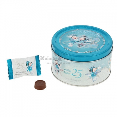 迪士尼樂園海洋25週年祝福藍系列牛奶巧克力鐵罐(VIP下標限定請勿自行下單)