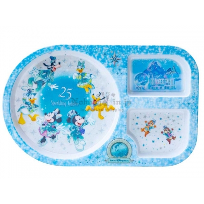 迪士尼樂園海洋25週年祝福藍系列餐廳樹脂餐盤(VIP下標限定請勿自行下單)