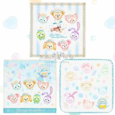 迪士尼樂園海洋25週年紀念達菲與好友們系列3入迷你方巾組(VIP下標限定請勿自行下單)