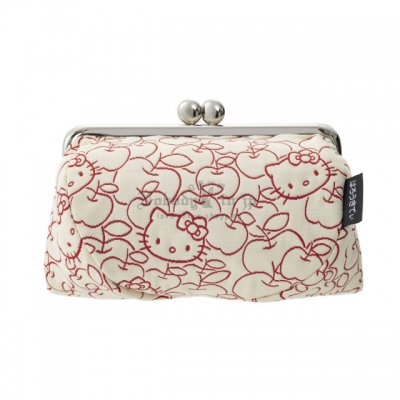 京都 Kitty 工坊單色提花織口金丸底收納包(VIP下標限定請勿自行下單)