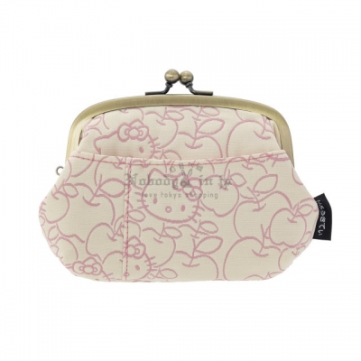 京都 Kitty 工坊單色提花織丸型親子卡片零錢包(VIP下標限定請勿自行下單)