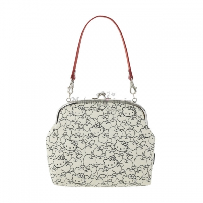 京都 Kitty 工坊單色提花織口金手提包(VIP下標限定請勿自行下單)