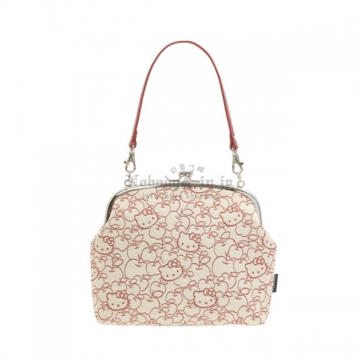 京都 Kitty 工坊單色提花織口金手提包(VIP下標限定請勿自行下單)