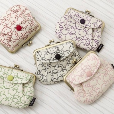 京都 Kitty 工坊單色提花織平口親子掀袋口金包(VIP下標限定請勿自行下單)