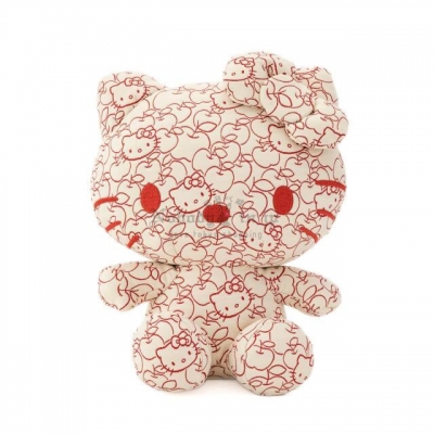 京都 Kitty 工坊單色提花織坐姿娃娃(VIP下標限定請勿自行下單)