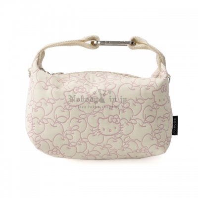 京都 Kitty 工坊單色提花織登山扣環迷你手提包(VIP下標限定請勿自行下單)