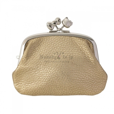 京都 Kitty 工坊日本製造型口金 4 吋牛皮親子零錢包(VIP下標限定請勿自行下單)