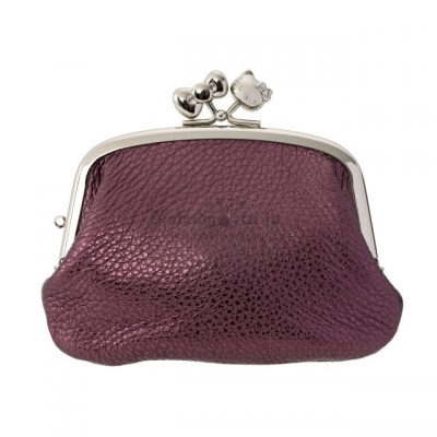 京都 Kitty 工坊日本製造型口金 4 吋牛皮親子零錢包(VIP下標限定請勿自行下單)