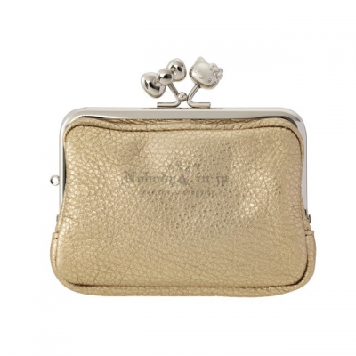 京都 Kitty 工坊日本製造型口金 3.8 吋角型牛皮親子零錢包(VIP下標限定請勿自行下單)