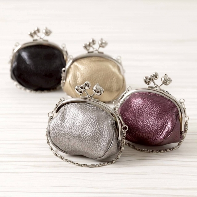 京都 Kitty 工坊日本製造型口金 3.3 吋牛皮掛包(VIP下標限定請勿自行下單)