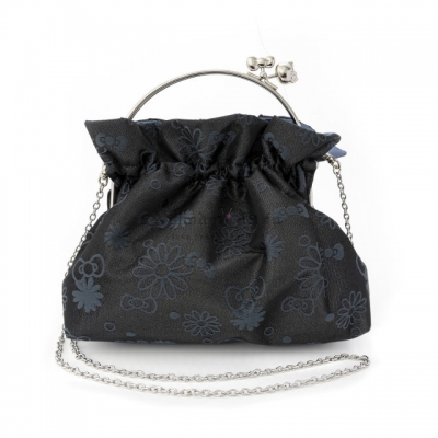 京都 Kitty 工坊造型口金閃光絲提花鏈條手提包(VIP下標限定請勿自行下單)