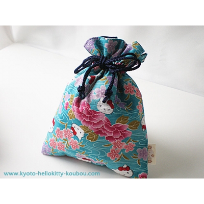  京都 Kitty 工坊日本製和風花卉系列束口袋(VIP下標限定請勿自行下單)