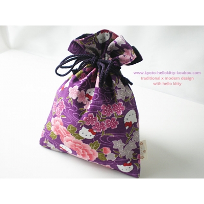  京都 Kitty 工坊日本製和風花卉系列束口袋(VIP下標限定請勿自行下單)