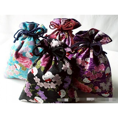 京都 Kitty 工坊日本製和風花卉系列束口袋(VIP下標限定請勿自行下單)