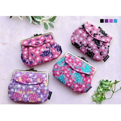 京都 Kitty 工坊櫻花縮緬布掀袋親子口金包(VIP下標限定請勿自行下單)