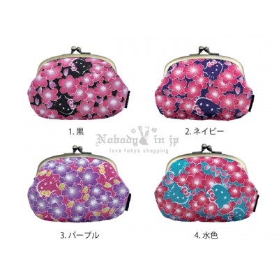 京都 Kitty 工坊櫻花縮緬布丸型親子口金包(VIP下標限定請勿自行下單)