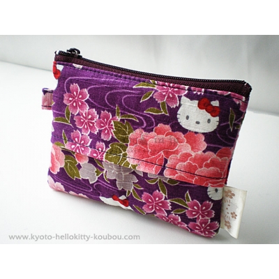 京都 Kitty 工坊日本製和風花卉系列面紙拉鍊包(VIP下標限定請勿自行下單) 