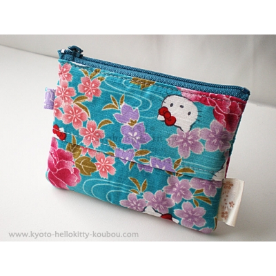 京都 Kitty 工坊日本製和風花卉系列面紙拉鍊包(VIP下標限定請勿自行下單) 