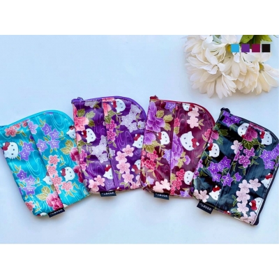 京都 Kitty 工坊日本製和風花卉系列 L 型萬用拉鍊包(VIP下標限定請勿自行下單)