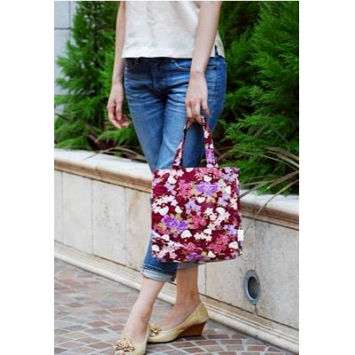 京都 Kitty 工坊日本製和風花卉系列防潑水手提包(VIP下標限定請勿自行下單)