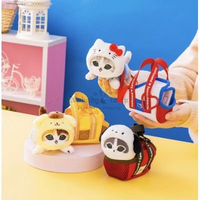 mofusand 貓福珊迪 x Sanrio 聯名趴姿絨毛掛包組(VIP下標限定請勿自行下單)