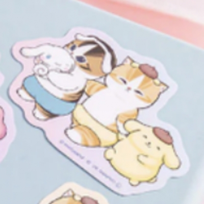 mofusand 貓福珊迪 x Sanrio 聯名造型貼紙(VIP下標限定請勿自行下單)