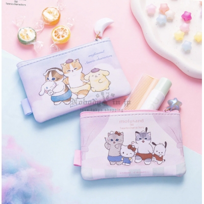 mofusand 貓福珊迪 x Sanrio 聯名2入合皮拉鍊包組(VIP下標限定請勿自行下單)