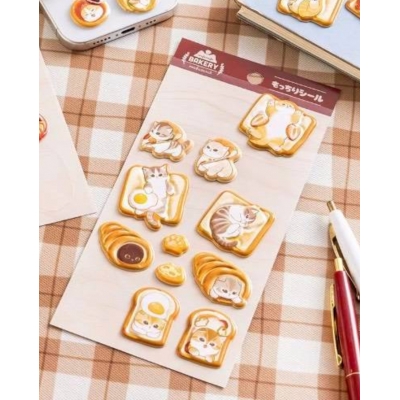mofusand 貓福珊迪麵包店系列立體貼紙 (VIP下標限定請勿自行下單)