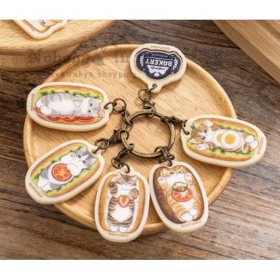 mofusand 貓福珊迪麵包店系列六連鑰匙圈(VIP下標限定請勿自行下單)