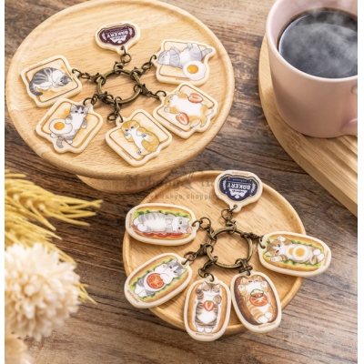 mofusand 貓福珊迪麵包店系列六連鑰匙圈(VIP下標限定請勿自行下單)