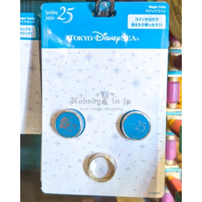 迪士尼樂園海洋25週年祝福藍系列魔術硬幣