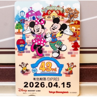 迪士尼樂園陸地43週年車票