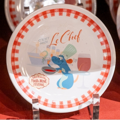 迪士尼樂園海洋美食美酒節系列料理鼠王小米圓形陶瓷盤