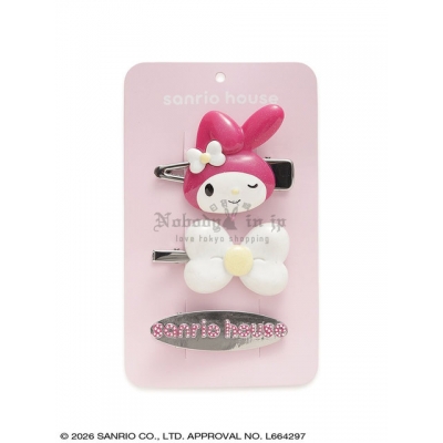 Sanrio house 3入髮夾組