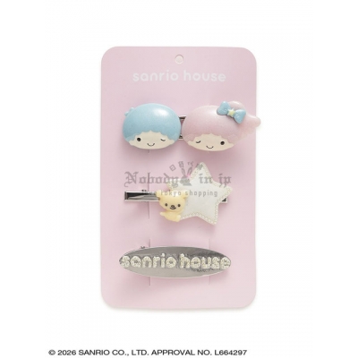 Sanrio house 3入髮夾組