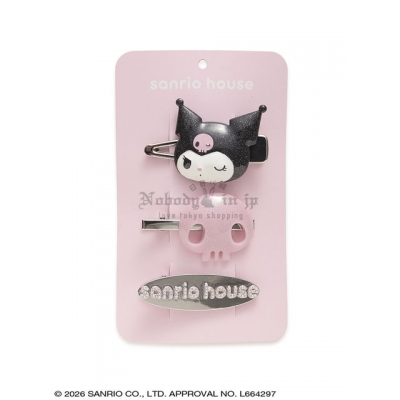 Sanrio house 3入髮夾組
