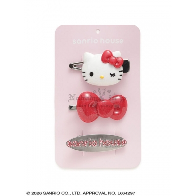 Sanrio house 3入髮夾組