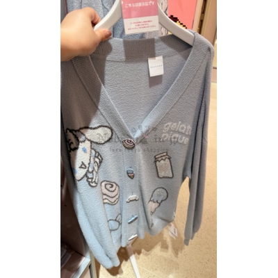 Sanrio house x gelato pique 聯名柔滑開襟羊毛衫