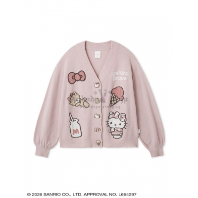 Sanrio house x gelato pique 聯名柔滑開襟羊毛衫
