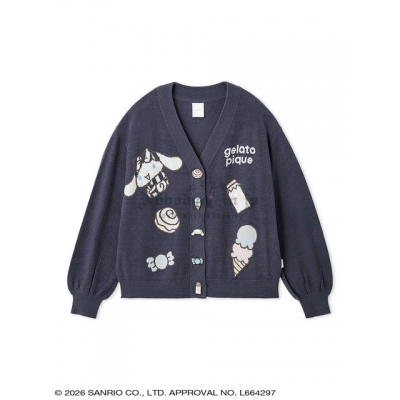 Sanrio house x gelato pique 聯名柔滑開襟羊毛衫