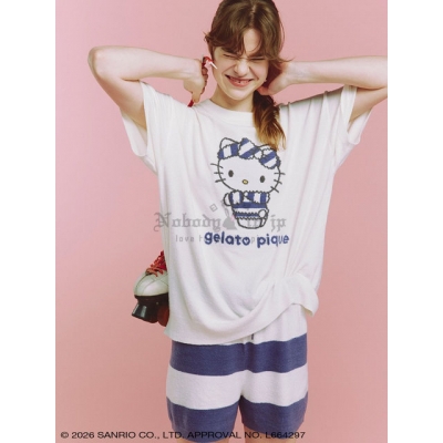 Sanrio house x gelato pique聯名短袖上衣 + 短褲組