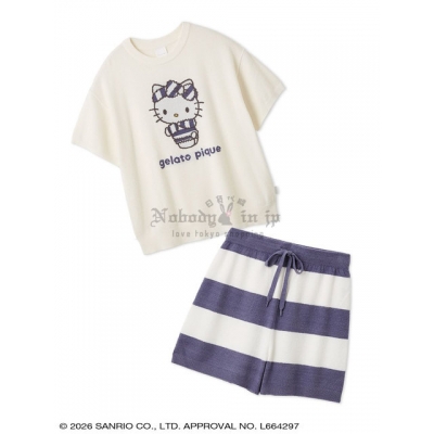 Sanrio house x gelato pique聯名短袖上衣 + 短褲組