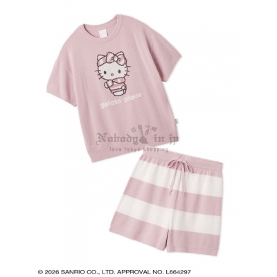 Sanrio house x gelato pique聯名短袖上衣 + 短褲組