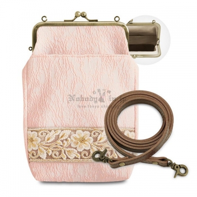 AYANOKOJI花朵刺繡蕾絲隨身斜背包