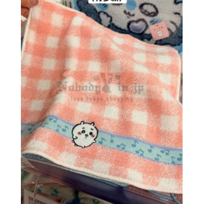 吉伊卡哇格紋音符刺繡方巾