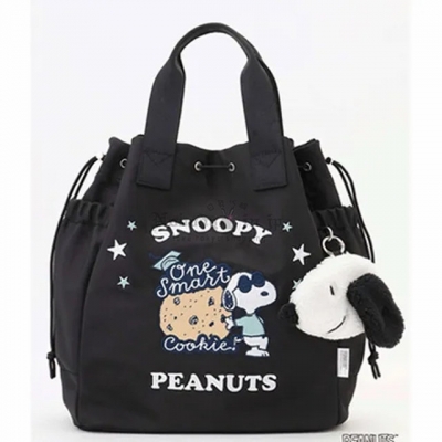 Snoopy x Y'SACCS聯名附絨毛掛包束口2way斜背包