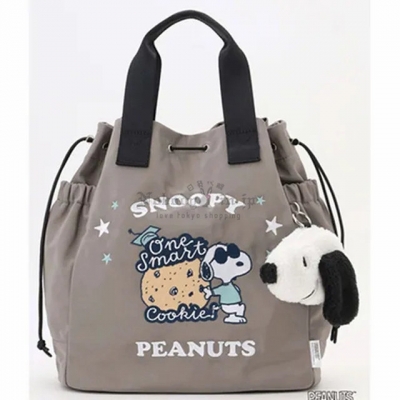 Snoopy x Y'SACCS聯名附絨毛掛包束口2way斜背包