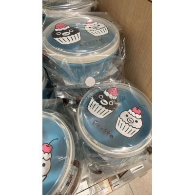 Suica企鵝日本製圓形可微波餐盒