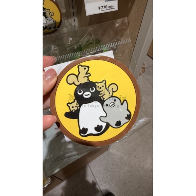 Suica企鵝橡膠杯墊